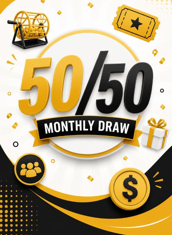 Win 50% of the Monthly Prize Pot